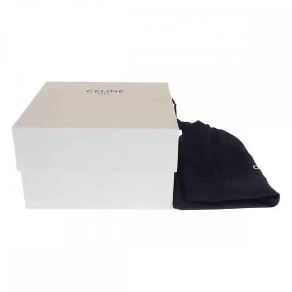 Celine Small Travel 10 C762 djp.01 ta Pouch Polyurethane Leather White - Picture 9 of 9